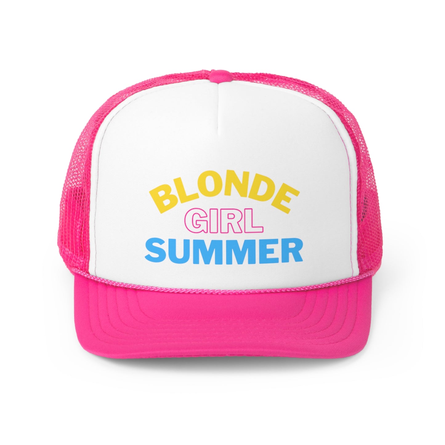 BLONDE Girl Summer Trucker Hat