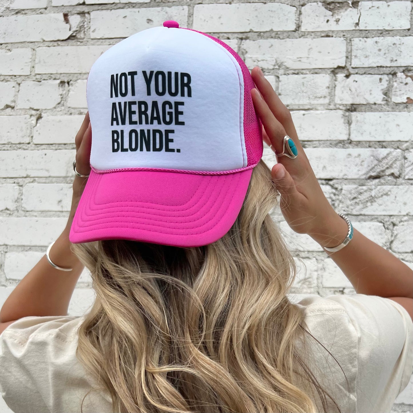 Not Your Average BLONDE Trucker Hat