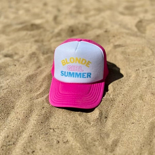 BLONDE Girl Summer Trucker Hat